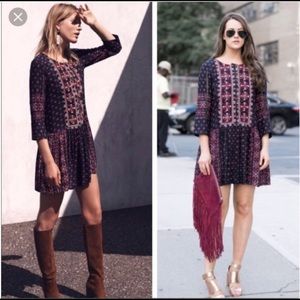 Anthropologie Vanessa Virginia Drop Waist Dress, L